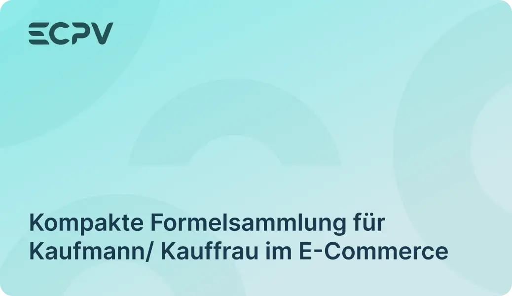 Kompakte Formelsammlung